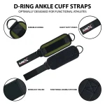 infographics of green weightlifting ankle straps