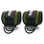 Ankle support straps for weightlifting in green