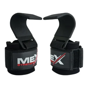 Mex Strength Pro Weight Lifting Hooks | Black