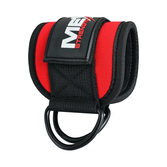 ankle support straps for weightlifting in red