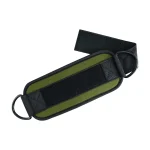 backside of weightlifting ankle straps with green color