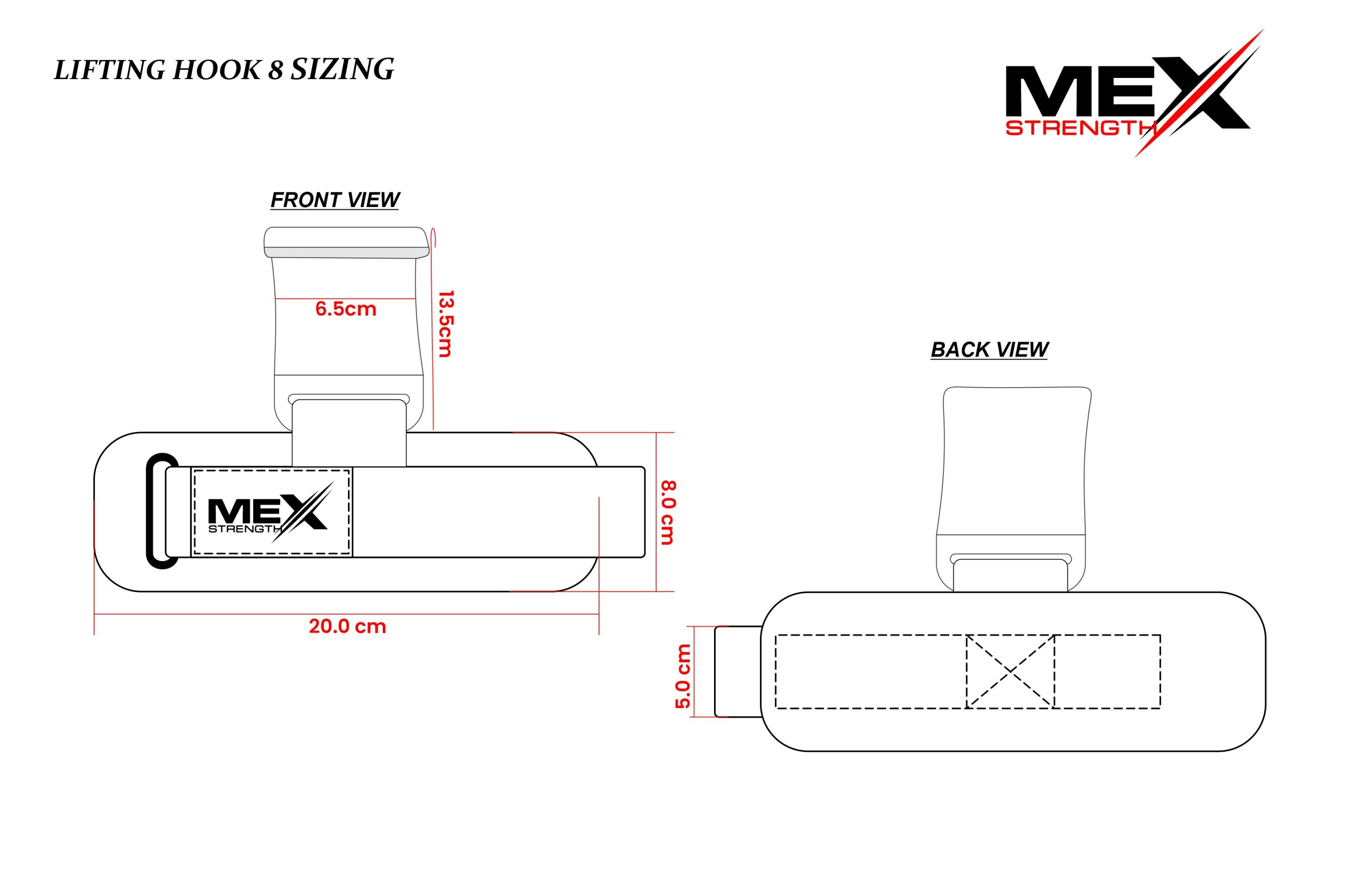 lifting hook sizing