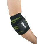 elbow support wraps for weightlifting in green