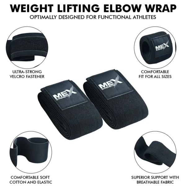 Mex Strength Elbow Wrap | Black