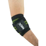 Weightlifting elbow wraps with green color