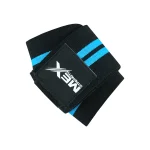 Weightlifting elbow wraps with sky blue color