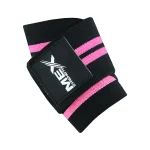 Mex Strength pink elbow wraps for weightlifting support