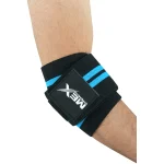 Sky blue elbow wraps for weightlifting support