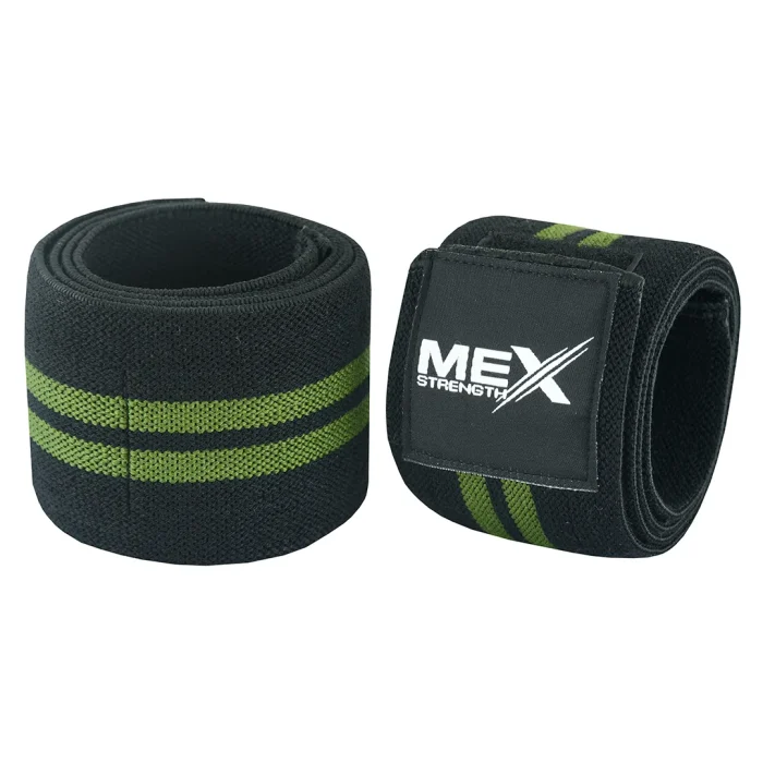 elbow wraps for weightlifting in green