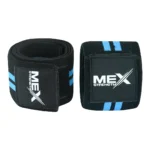 Supportive sky blue elbow wraps for weightlifting