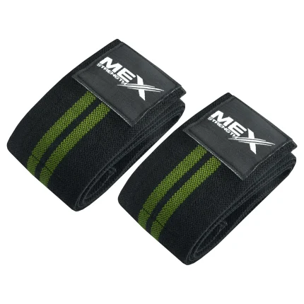 elbow support wraps designed for weightlifting in green