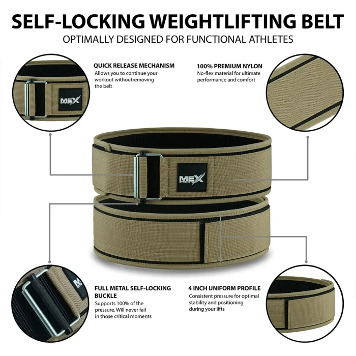 nylon belt, brown