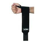 Black compression wraps for weightlifting wrists