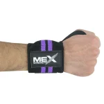 Mex Strength purple support wraps for weightlifting wrists