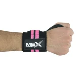 Pink wrist wraps for weightlifting support