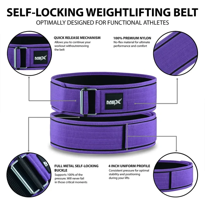 nylon belt, purple