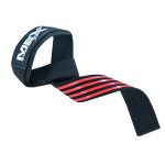 Red weightlifting straps made of silicone