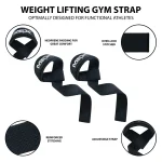 infographics of black lifting straps for strength training