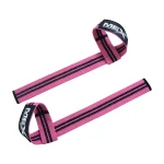 Pink performance straps for weightlifting