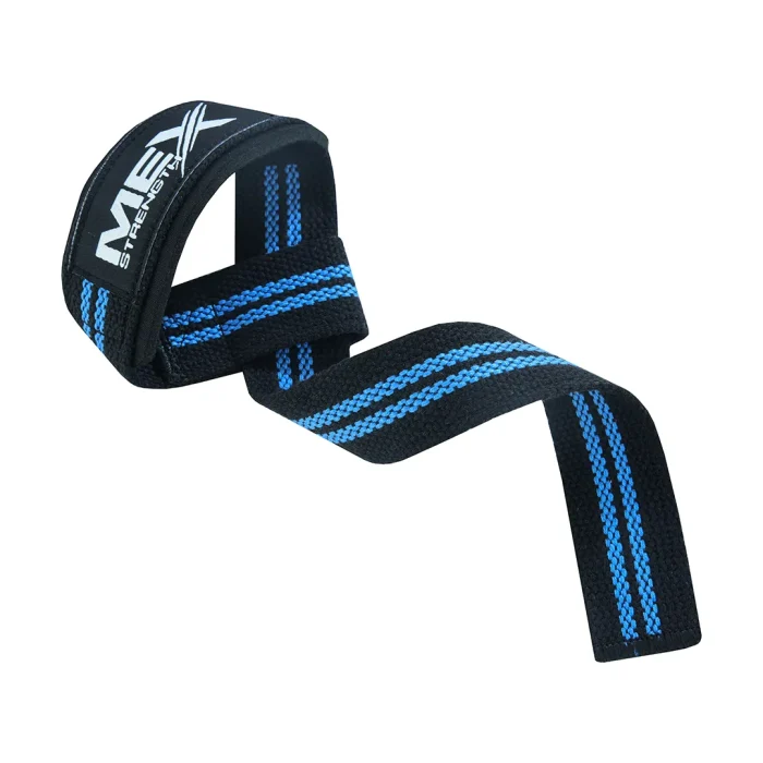 Versatile blue strap for weightlifting