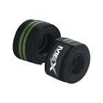 Knee wraps for weightlifting in green