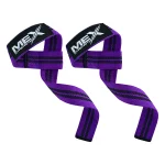 Mex Strength purple lifting straps for strength training