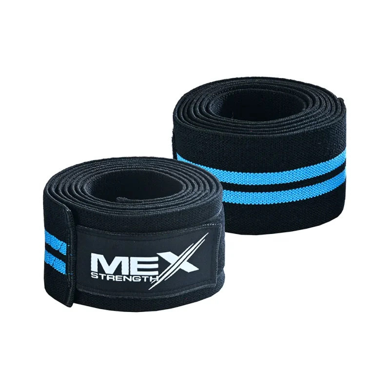 knee wraps, sky blue