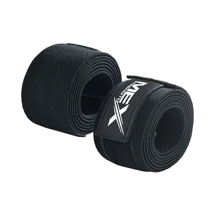 Knee wraps for weightlifting in black