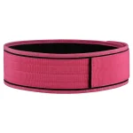 Weightlifting quick release belt made of pink nylon