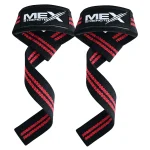 Weightlifting straps in red color