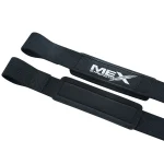 Mex Strength durable black weightlifting straps for support