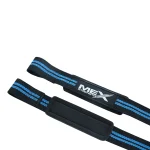 Weightlifting straps with durable blue material