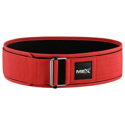 Mex Strength weightlifting belt in red with nylon material and quick release