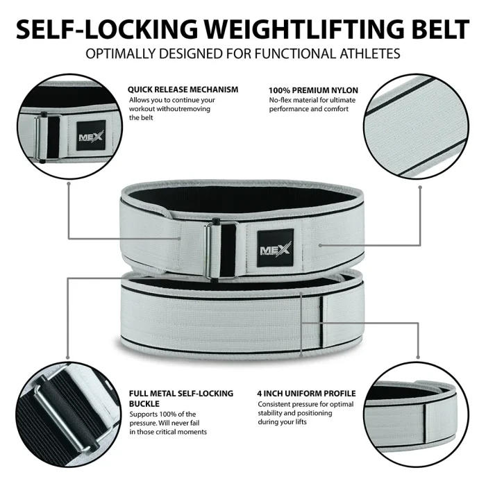 nylon belt, white