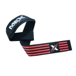 Weightlifting silicon straps in vibrant red