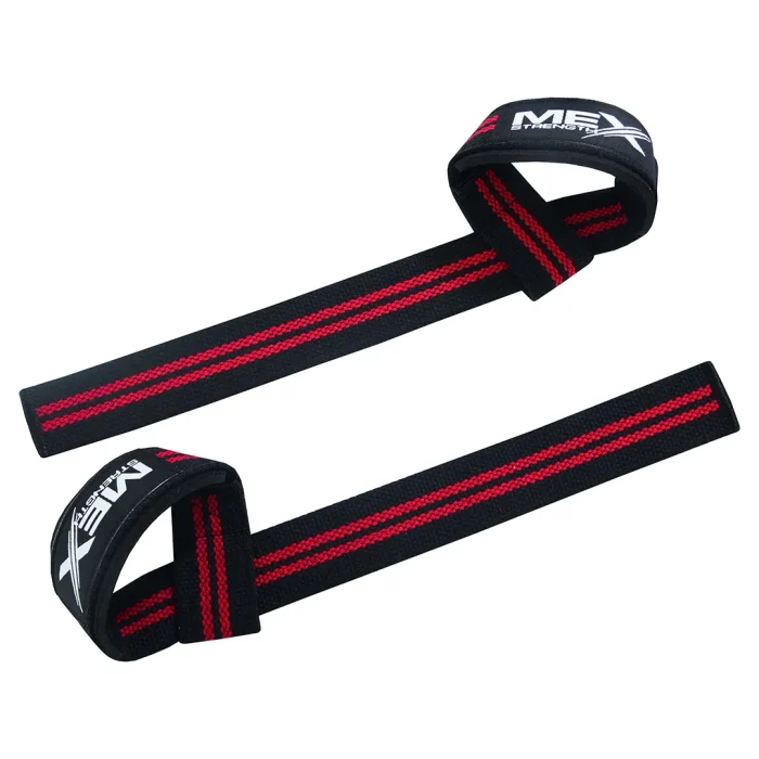 Red weightlifting straps