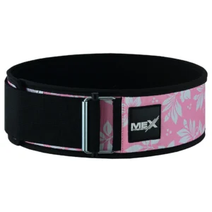 Mex Strength 4 inch self-locking neoprene weightlifting belt in pink color