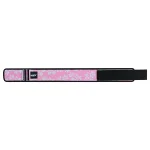 Neoprene weightlifting belt with 4 inch width and pink color featuring self-locking design